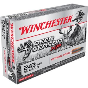 Winchester Ammo X243DS Deer Season XP 243 Win 95 gr Extreme Point 20 Per Box/ 10 Cs