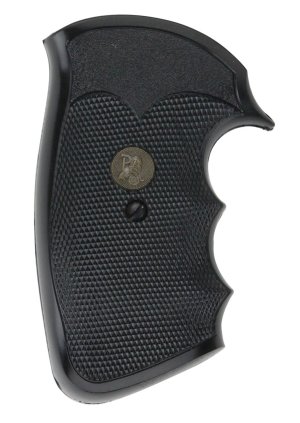 Pachmayr Gripper Checkered Black Rubber Grip Colt Python Trooper 02528