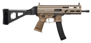 Grand Power Stribog SP9A3 9mm 8 In 30 Round FDE With Brace