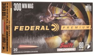 Federal P300WSS1 Premium 300 Win Mag 180gr Swift Scirocco II 20 Rounds