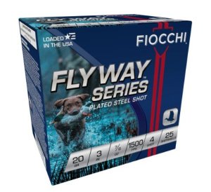 Fiocchi 203ST4 Flyway Waterfowl 20 Gauge 3" 7/8 oz 4 Shot 25 Per Box