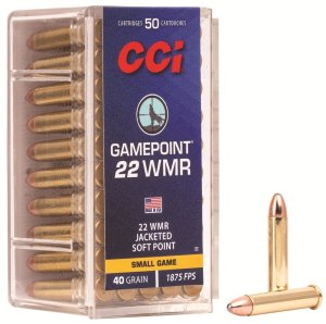 CCI 22 Gamepoint 22 WMR 40gr JSP 50 Rounds Box