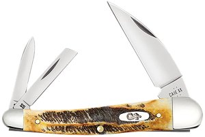 Case 65347 6.5 BoneStag Seahorse Whittler Knife Tru-Sharp Stainless Steel