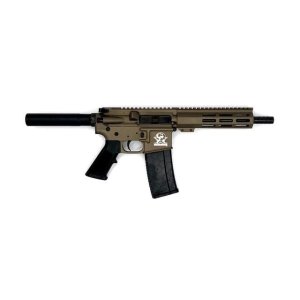 Great Lakes GL15223PBRZ .223 Wylde AR-15 Pistol 7.5" Nitride Barrel Bronze