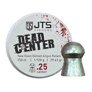 JTS Dead Center .25 Cal 29.63 Grain Domed Pellets 150 Ct