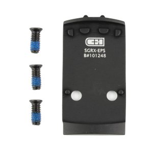 C&H Precision SGRX-EPS Optic Mount Plate Sig P320 to Holosun EPS Black