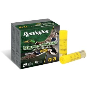 Remington Hypersonic Steel 20 Gauge, 3in, 7/8 oz, #4 Shot, 1600 ft/s Velocity, 25 Rounds, Waterfowl Ammo
