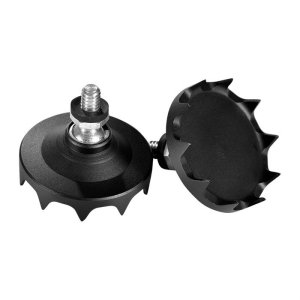 Warne 7951M Precision Bipod Claw Feet Black Steel/Aluminum