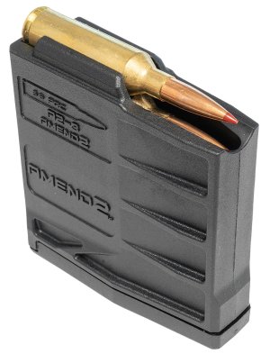 Amend2 SAAICS65BLK3 6.5 PRC 3-Round Black Polymer AICS Magazine