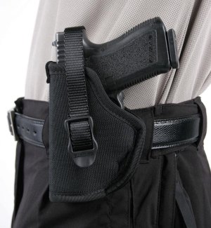 BLACKHAWK! Hip Holster 73NH07BK-L Left Hand Nylon Black 3.5-4.5 in