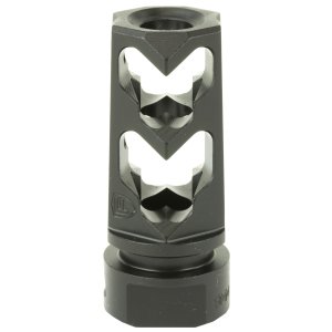 Fortis 9MM-MB-BLK-28 Muzzle Brake, 9MM, 1/2x28, Black, 4140 Steel