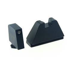 AmeriGlo GL-812 5XL Tall Green Tritium Sights, Black Outline, .407/.507