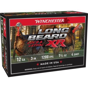 Winchester Long Beard XR 12 Gauge 3 in 1.75 oz 4 Shot 1200 fps 10 Rounds