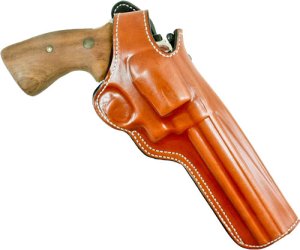 DeSantis 016TC47Z0 Dual Angle Hunter Leather Holster RH S&W N Frame 6-6.5"