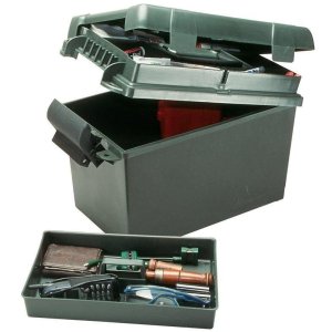 Sportsmen's Plus Utility Dry Box - Forest Green - 15" x 8.8" x 13" - Water Resistant - 5 Section Lid Compartment