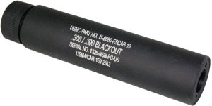Guntec 1326-308 AR .30 Cal Slip Over Fake Suppressor 5/8x24 TPI Black