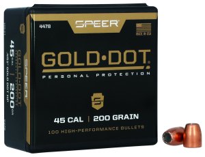 Speer Gold Dot 4478 45 Caliber 200gr Hollow Point 100/Box