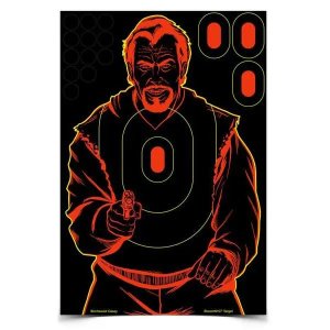 Birchwood CASEY Shoot-N-C 12x18in 5 Bad Guy Targets 75 Pasters (34645)