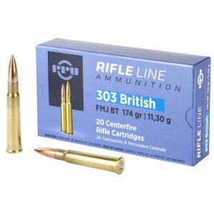 PPU PP303F Standard Rifle 303British 174gr Full Metal Jacket Boat Tail...