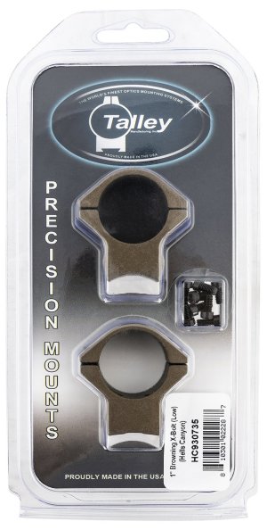 Talley HC930735 Scope Mount/Ring Combo 1" Tube Low Bronze Aluminum