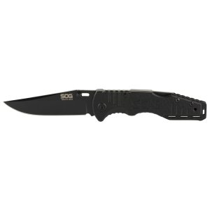 SOG SOG-FF1101-C Salute Mini 3.1" Folding Knife Black Oxide G10 Handle
