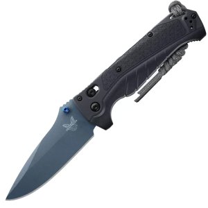 Benchmade Adira Drop Point 3.88" CPM MagnaCut Depth Blue Grivory Stonewash