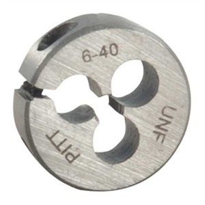 Brownells Round Wire Gauge Carbon Die 13/16 Diameter 6-40 Thread