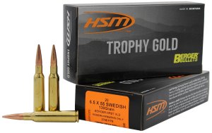 HSM 65X55130VLD Trophy Gold 6.5x55 Swedish 130gr VLD 20rd Box