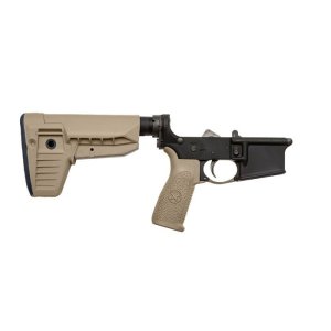 Bravo Company LRG-RMS-STK-MOD-1-SPMD-FDE AR-15 Lower, MK2 RMS, FDE Stock