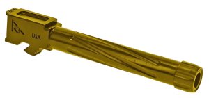 Rival Arms RA20G104E 9mm 4.49 In Gold PVD Threaded for Glock 17 Gen5