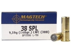 Magtech 38B Range/Training 38Special 148gr Lead Wadcutter 50 Per Box/20...