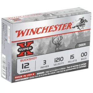 Winchester Super X 12 Gauge 3 in 00 Buck 15 Pellets 1210 fps