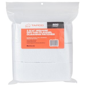 Tapco TAP22072 1.75" Cotton Square Patches 500 CT 38 Cal