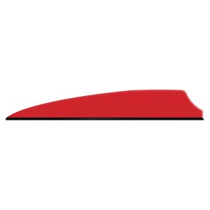 Q2i Fusion X-II Shield Cut Vanes Red 3 In 100 Pack Q07047
