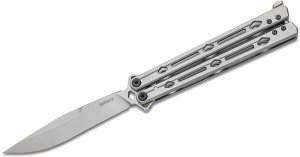 Kershaw 5150 Lucha Butterfly Knife 4.6 In Sandvik 14C28N Steel Handle