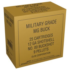 Winchester Military Grade 12Ga 2.75in 9 Pellets 25rd Shotshells (Q1544VP)