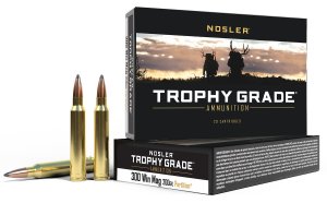 Nosler 60069 .300 Win Mag 200 Grain Partition 20 Rounds Brass Cased