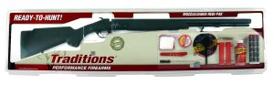 Traditions Buckstalker XT .50 Cal 24 In 3-9x40 Blued/Black