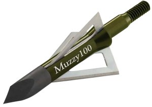 Muzzy 225 3-Blade Broadhead 100 Gr Trocar Tip Anodized Aluminum 6-Pack