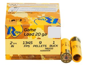 Rio Ammunition RB209 Royal Buck 20ga 2.75" 1 1/8oz 0 Buck 25/Box