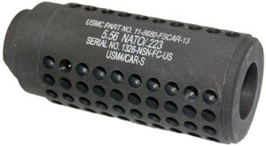 Guntec SOCOM-MINI AR15 Fake Suppressor 1/2x28 TPI Black Anodized