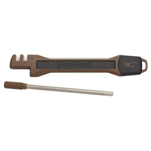 Browning 3220423 Tan Portable Knife Sharpener Carbide & Ceramic Inserts