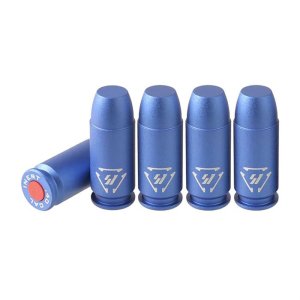 Strike Industries SI-DR-AL-40CAL-BLU Aluminum Dummy Rounds 40 Cal 5-Pack