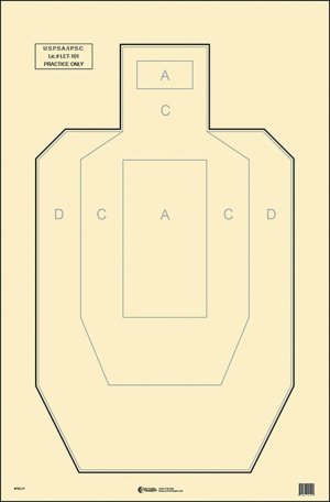 Action Target IPSCP100 23x35 In Paper Targets 100 Pack