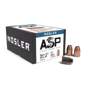 Nosler Sporting Handgun Pistol Bullets .400 in 180 Grain JHP 250 Count