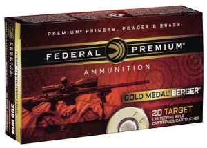 Federal Premium Gold Medal Berger 6.5 Creedmoor 130gr Hybrid OTM