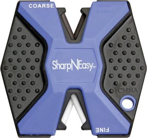 AccuSharp SharpNEasy 2-Step Knife Sharpener Ceramic Stone Black/Blue