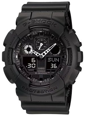 G-Shock GA1001A1 Tactical XL 52mm Black Stopwatch Speedometer Watch