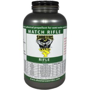 Shooters World D073-06 Match Rifle Powder 1lb, Spherical, Flash Suppressed