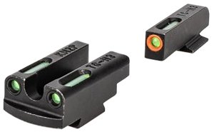 Kimber 4000154 Micro 9 Truglo TFX Pro Sight Set Green/Orange Fiber Optic